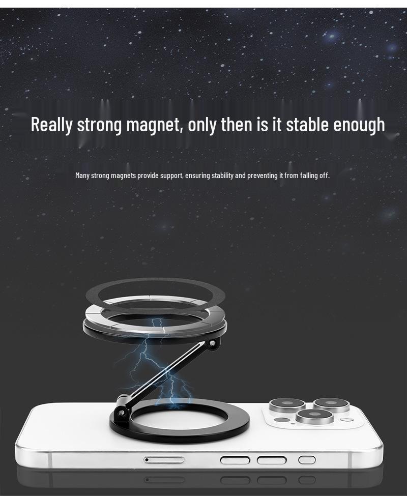 Foldable Double-Sided MagSafe Magnetic Phone Holder for Desktop