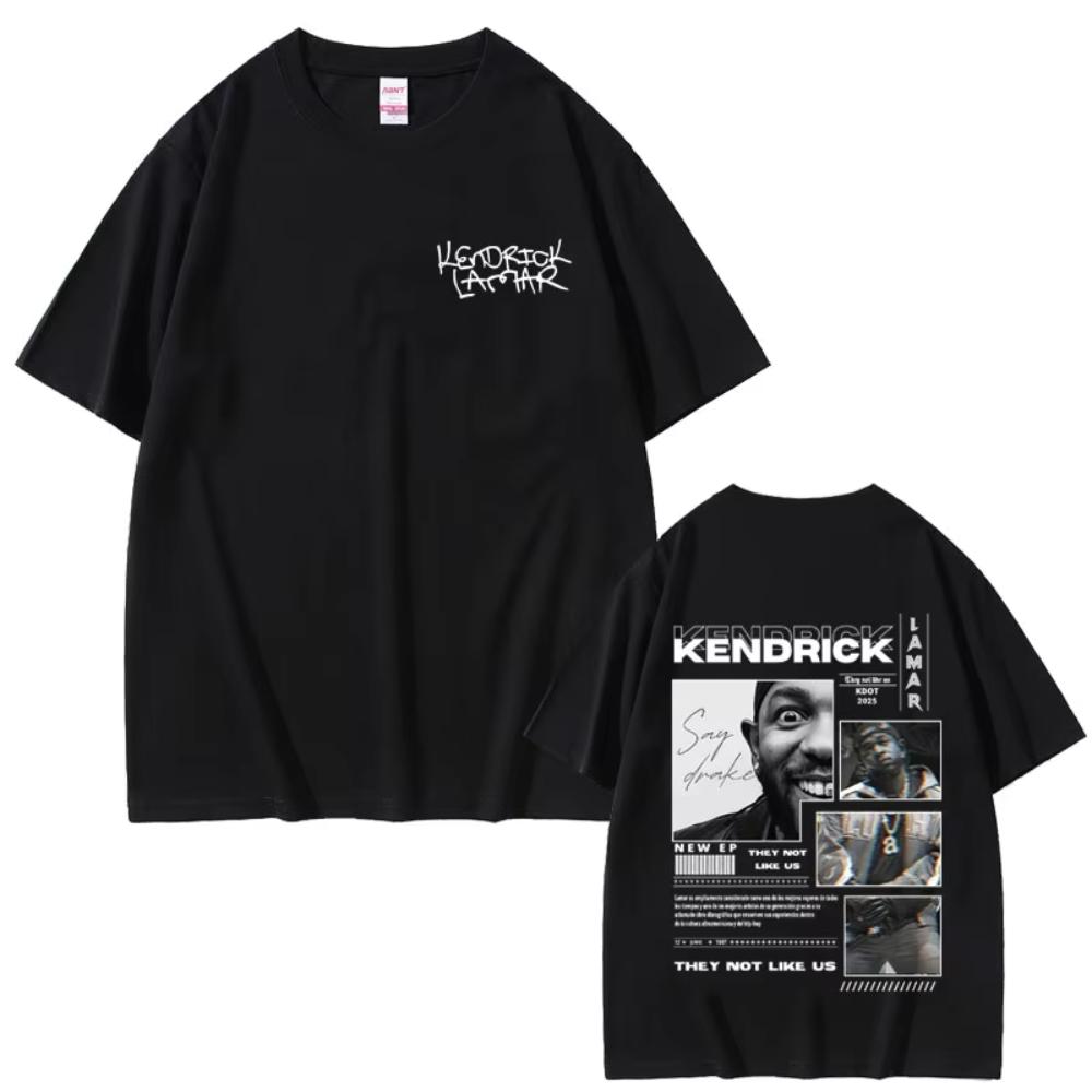 

Rapper Kendrick Lamar They Not Like Us Merch T-shirts Male Vintage Casual T Shirt Men Women Fashion Cool Streetwear S