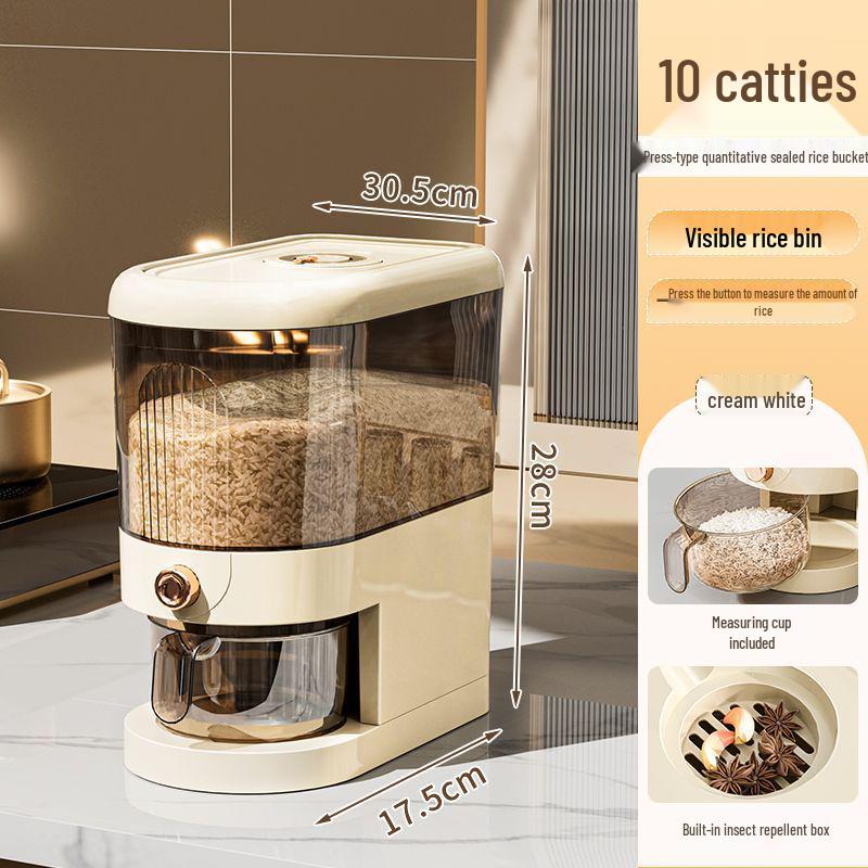 Large Capacity Sealed Rice Container: Insect-Proof, Moisture-Proof, Food-Grade Storage Bucket