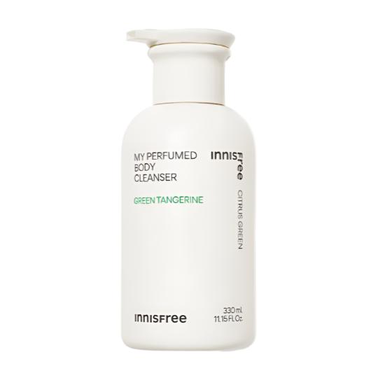 Innisfree My Perfumed Body Cleanser Fragrance Body Wash Green Tangerine  Water Lily  Cotton Flower 330ml