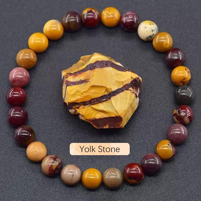 Originalt stensmycke för kvinnor män trendigt Blå Apatit pärlade Zirkon armband chefens dag scen medarbetaruppskattningsgåvor