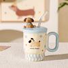 New Summer High Value Cold Drink Cup Ceramic Cup Straw Water Cup Large Capacity Mug Children's Water Cup