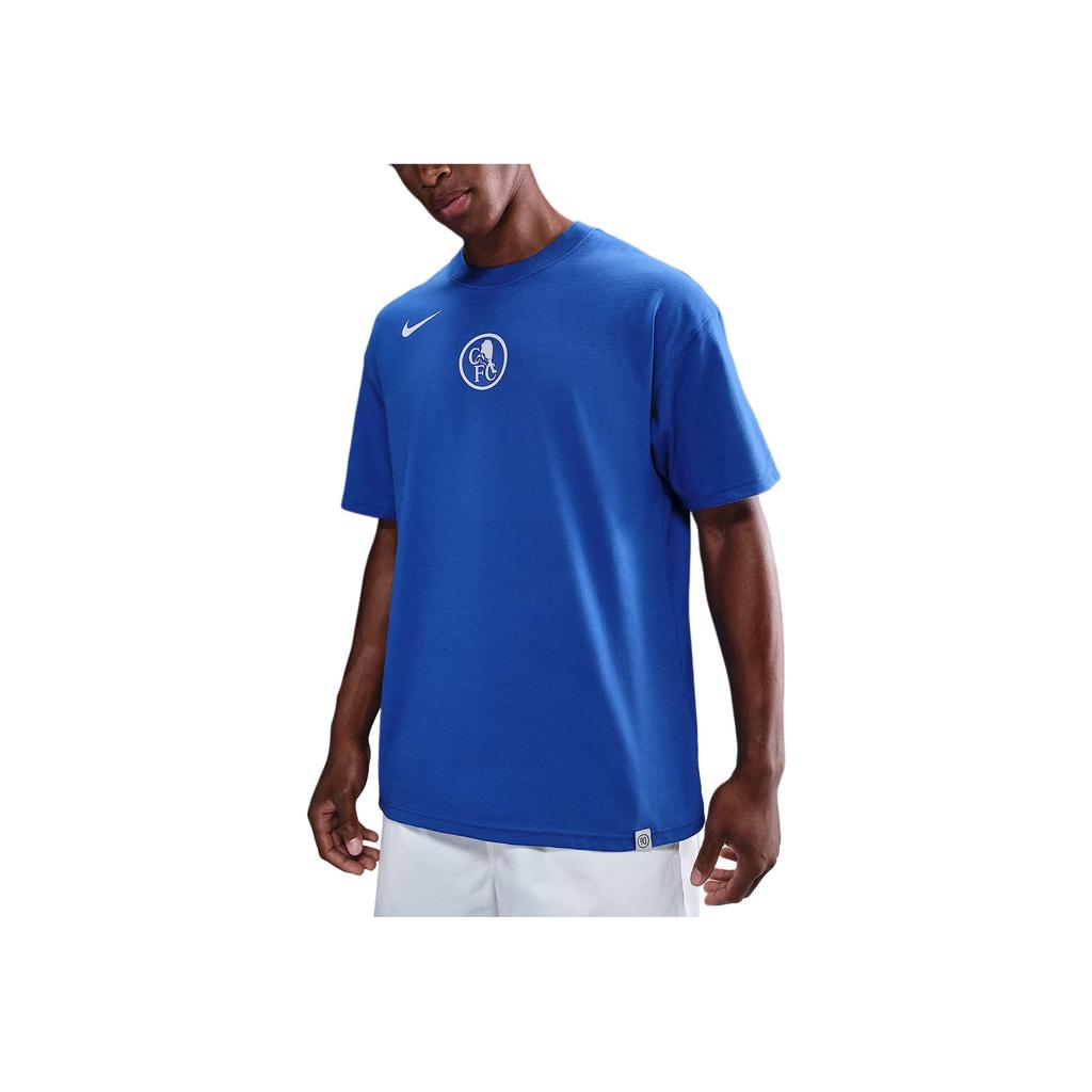 Nike Total 90 Chelsea Football Club Crew Neck Short Sleeve Solid Color Letter T-Shirt Men Tops HV4898-480