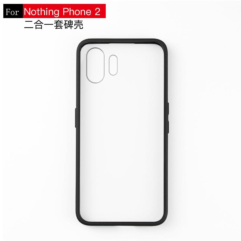 For Nothing Phone 2 Case Luxury Silicone Tranperant TPU Cover Nothing Phone2 Case Shockproof Back Nothing Phone 2 Cover Nothing Phone 2 чёрный
