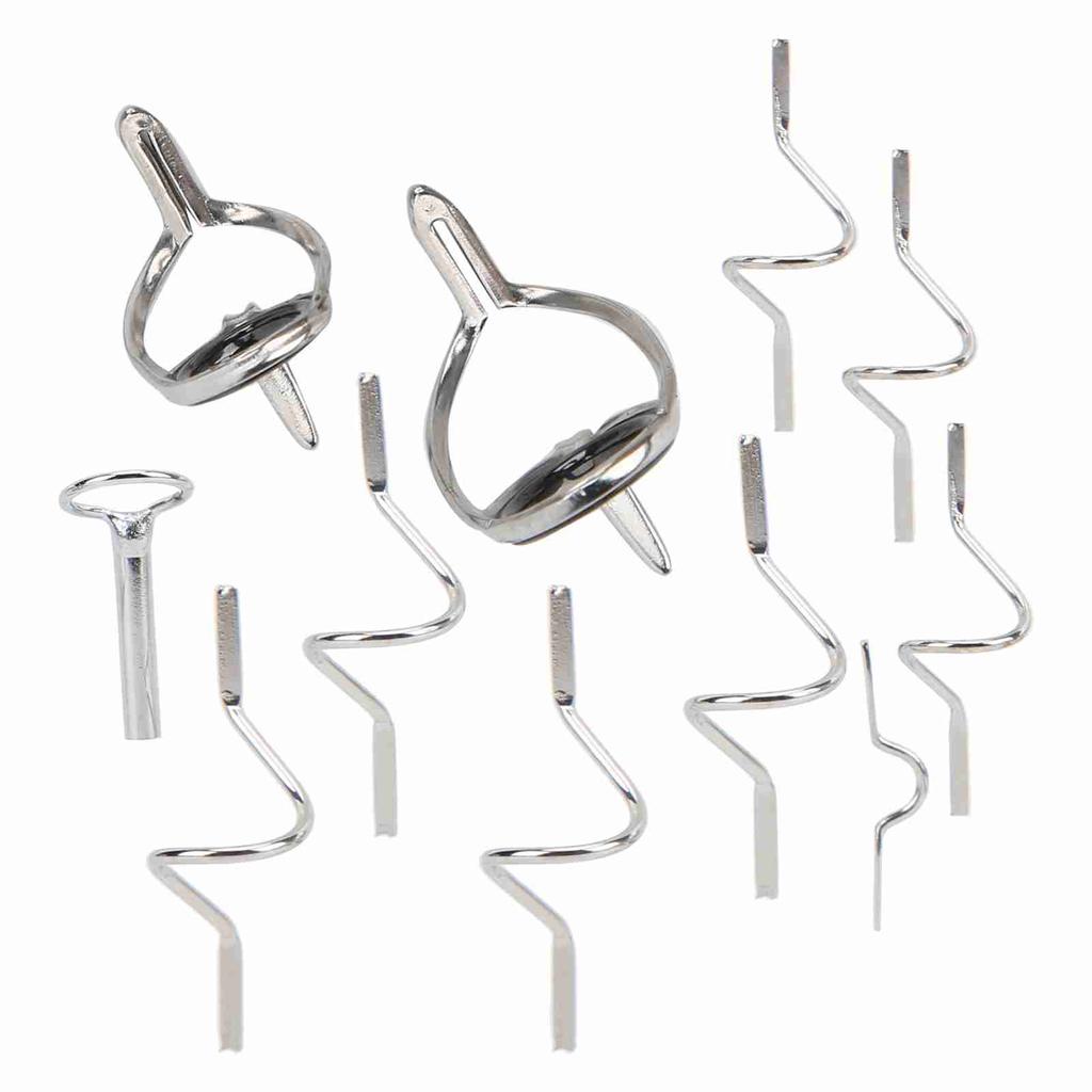 Flugfiske Guide Fiskeredskap Reparationsverktyg Rostfritt Stål Stark Dubbelspänne Ring Olika Storlekar