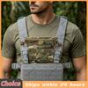 Tactic Chest Rig Reusable Outdoor Micro Front Panel Multi-Layer Adjustable Molle Chest Rigs for Navigation Carrier