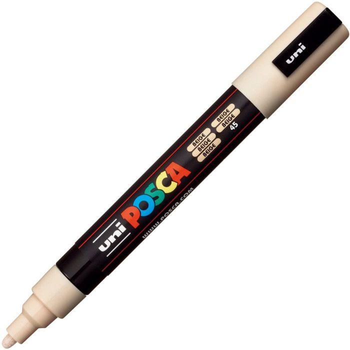 Marqueur peinture à base d'eau - POSCA - Pointe conique moyenne - Beige - Trait 1,8 à 2,5 mm