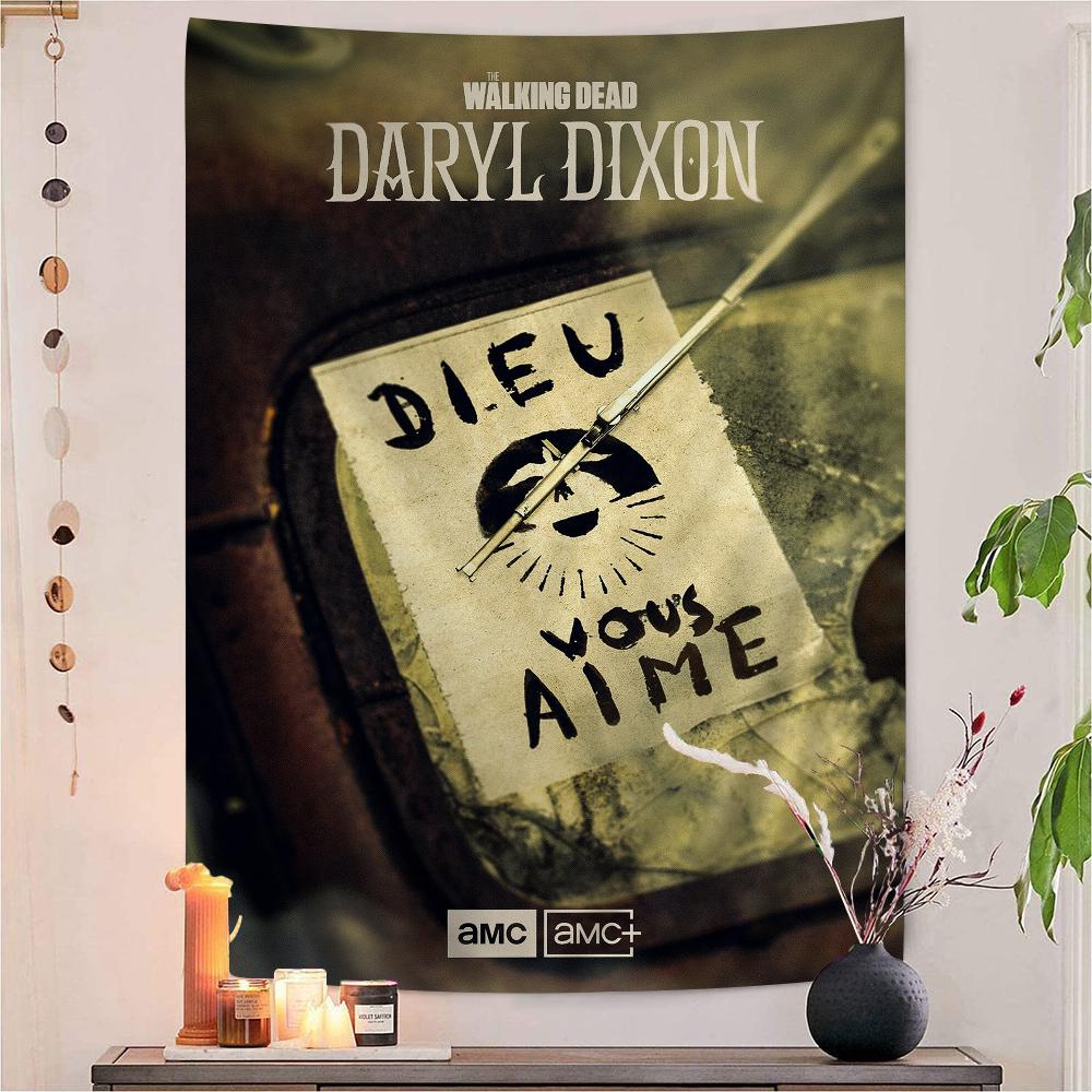 The Walking Dead Daryl Dixon DIY Wall Tapestry Art Science Fiction Room Home Decor Wall Art Decor