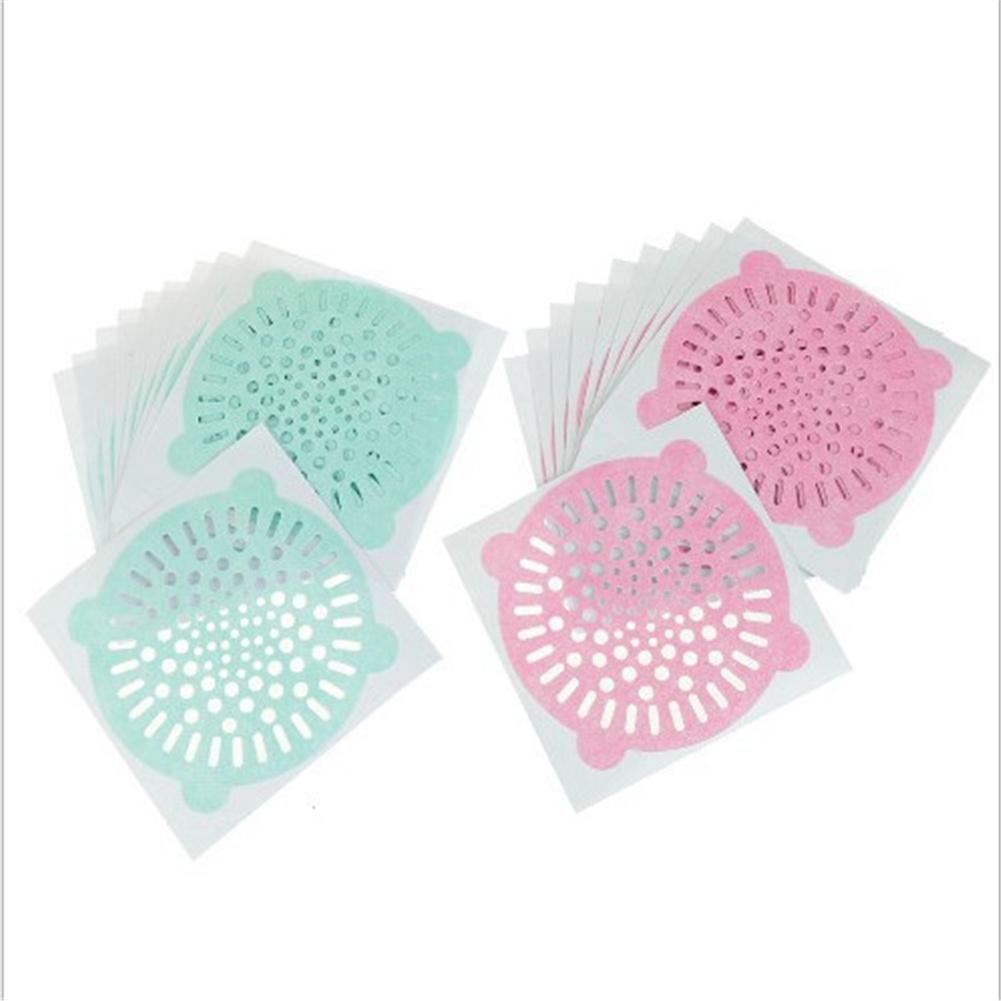 10pcs Disposable Hair Anti-blocking Floor Drain  Pool  Filter Toilet Sewer Drain Strainer Sink Filter Sticker