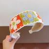 Crochet Knitted Kids Headband Colorful Children Hair Band Sweet Wide Hair Hoop  Daily