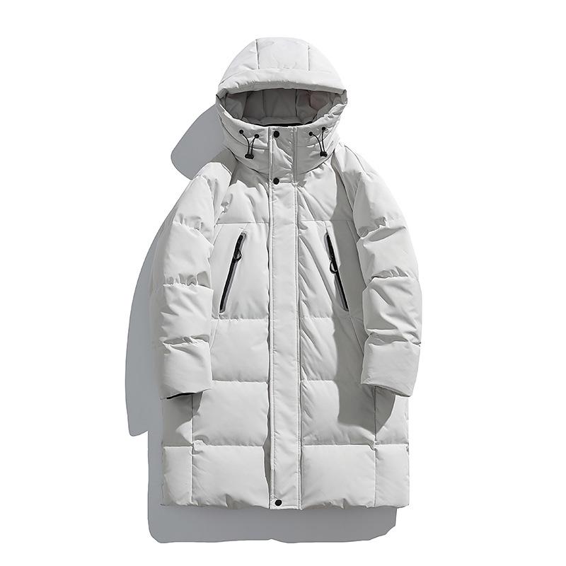 

ACU Menswear | Men s 2026 Graphene Winter Mid-Length Down Jacket - New Style, Thick, Loose Fit, and Three-Proof Warm Outerwear M