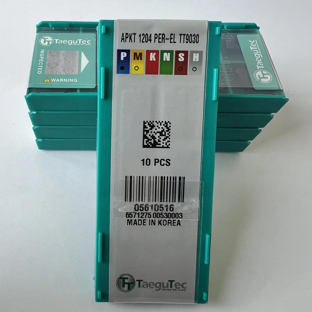 TaeguTec / APKT1204PER-EL TT9030  /Original genuine CNC alloy blade 10 PCS