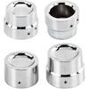 HDBUBALUS Front Rear Axle Nut Covers Axle Caps Fit for Harley Dyna 2008-2017 Softail 2008-later 4 pcs Chrome