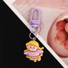 Creative Cute Small Keychain Cartoon Little Metal Keyring Cartoon Resin Keychain  Backpack Charm