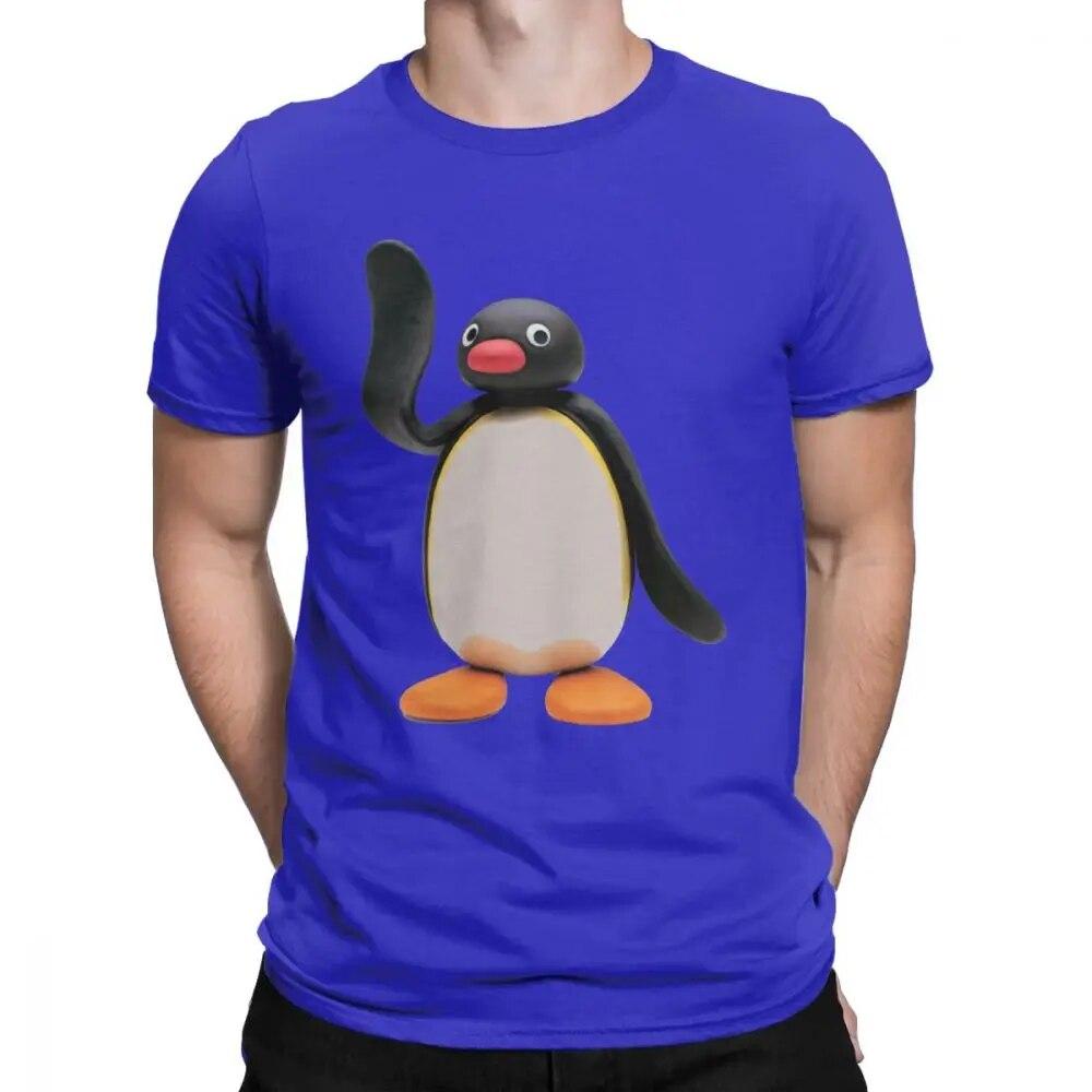 T-shirt Original Penguin Homme – Noir, Imprimé Pingouin, Poche Poitrine, Taille XL