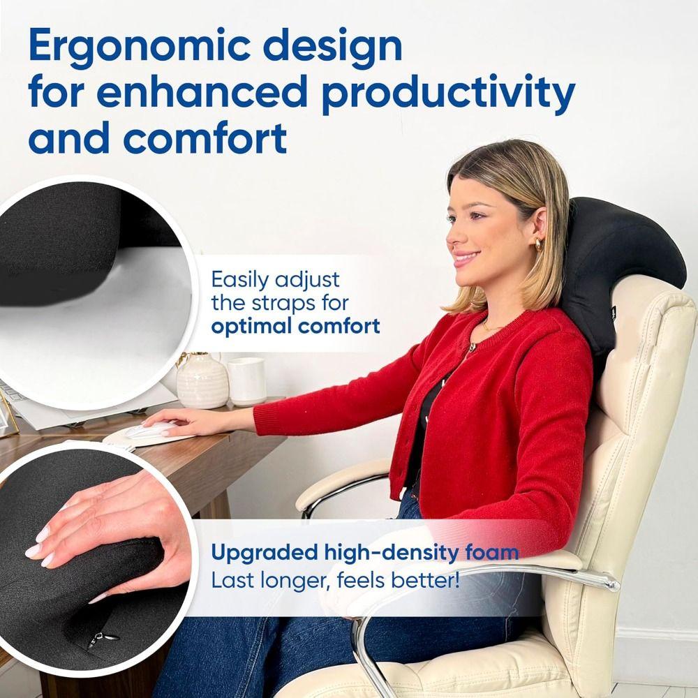 With Neck Support Head Rest Attachment Ergonomic Office Chair Neck Pillow  Office