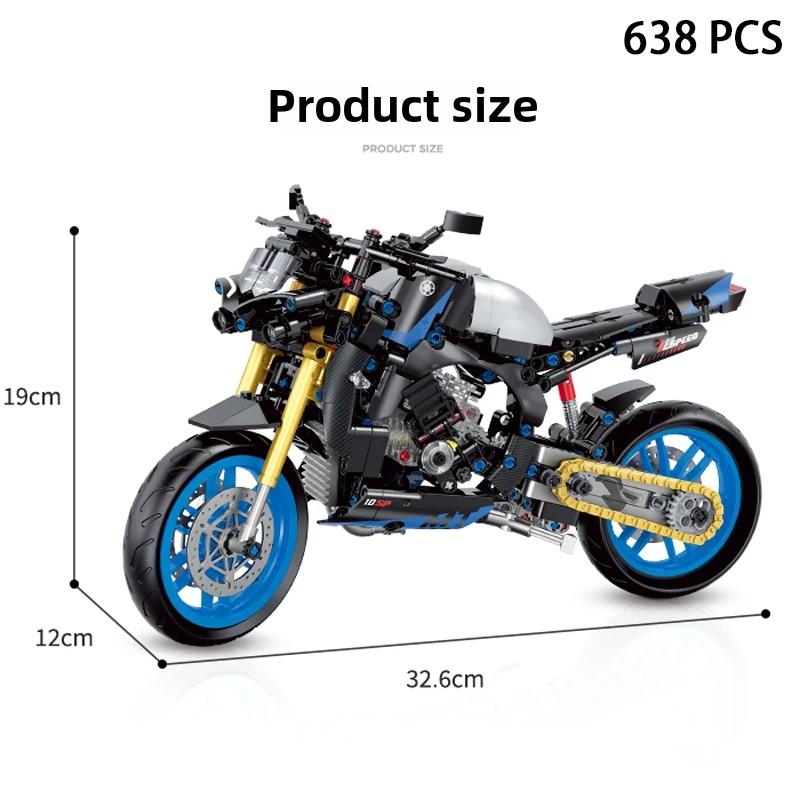 Speed Champions GP Tournament Motorcycles Model Building Blocks Classical Modern Moto Dirt Bike Racing Sets Kids Toys Gifts