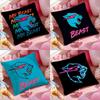 Funny MrBCute BBeasts Cushion Cover Antidustmite Pillowcase Invisible Zipper Silky Short Plush Sofa Cushion Cover