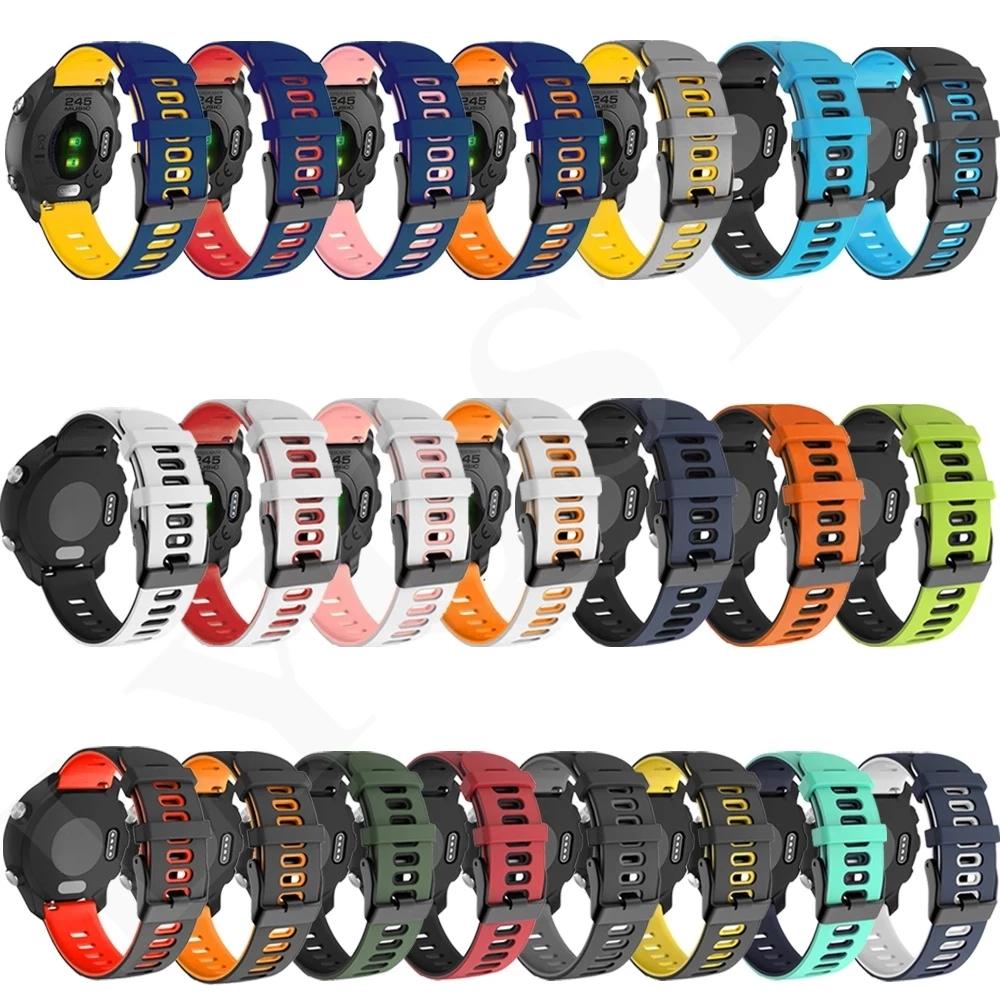 20mm 22mm Watch Band For Garmin Venu 3 2 Sq 2 Plus Forerunner 645 245 255 Music 265 Vivoactive 5 4 3 Silicone Strap Watchband