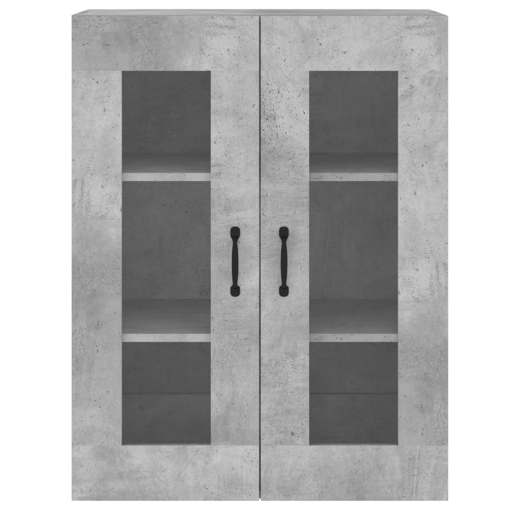 Wall Cabinets 2 pcs Concrete Grey Wood Based Panel
