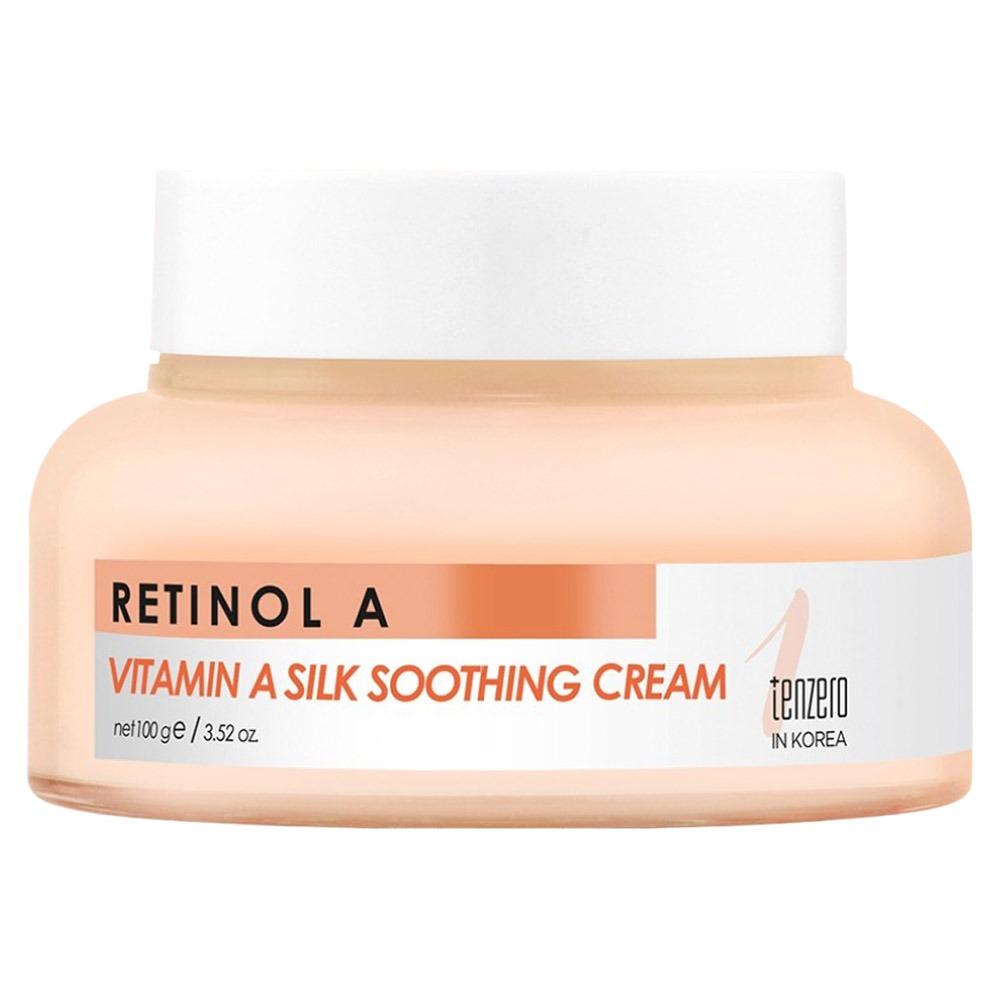 Tenzero Retinol Vitamin A Silk Soothing Cream Anti-Aging Wrinkle Care & Skin Texture Refining Facial Moisturizer 100g