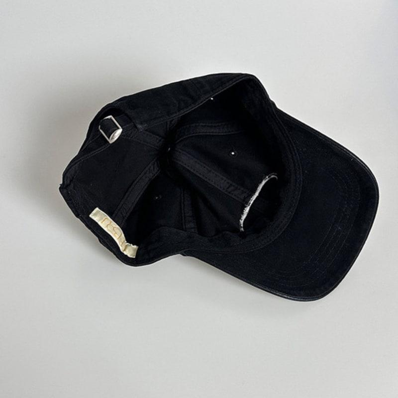 FEBRU Pigment washed Logo cap _ Black