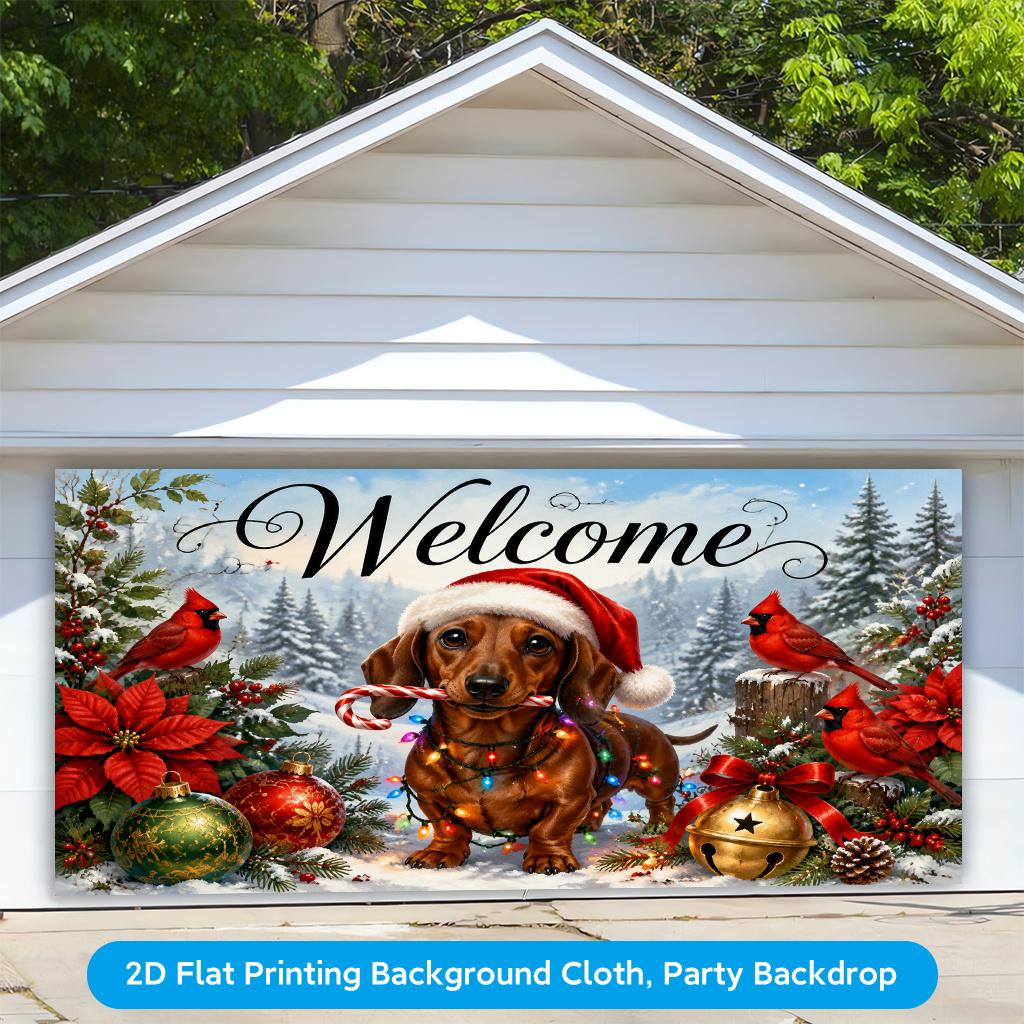 1Pcs Welcome Winter Scene Pattern Decoration Background Winter Backdrop For Photo Studio Photo Booth Party