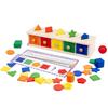 Four-in-one Children's Early Education Toy Colorful Shape Montessori Sorting Box For 2-3 Year Old Babies Wooden Material