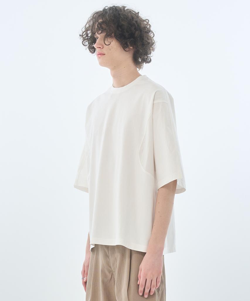 ZENSAI Oversized Color Block T-Shirt White