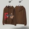 Unisex Oversized Drop Shoulder Hoodie Pants Set With Graffiti Print Cotton Blend Winter Casual Loungewear