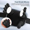 Black Bionic Finger Neck Shoulder Massager Neck Cervical Trapezius Kneading Massage Shawl Bionic Hand Silicone Neck Masajeador