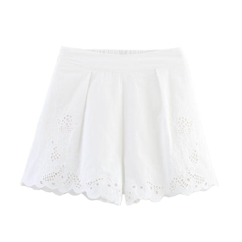 Kaslead New Women Clothes Western Style Fashion Embroidery Shirts Leisure Shorts 4786058 4786059