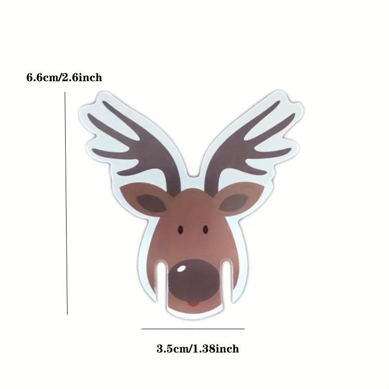 10pcs Christmas Cup Card Santa Hat Wine Glass Decor Xmas Tree Ornaments For Home Christmas Decoration Party Decor New Year Gifts