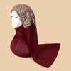 Mary Scarf, Ethnic Style Gauze Cover, Chiffon Bead Long Scarf, High-end Headscarf, Minority Ethnic Group