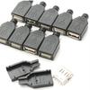 USB Female Socket Shell USB 2.0 5V Mobile Female Socket