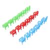 18 Plastic Chairs 4 Glass Cups Set Tumbling Drinking Game for Party Travel Promotions