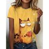 3D Printed Women's Short-sleeve T-shirt, Plus-size Women's Clothing, Fashionable and Versatile, Casual, Everyday Wear