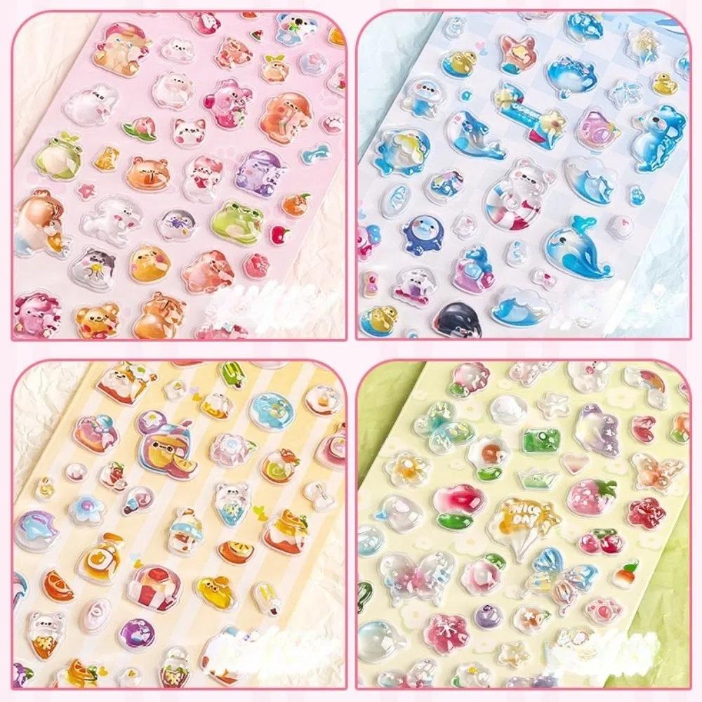2pcs Creative Stationery Stickers PVC Diary Decoration New 3D Stickers  Students Gifts
