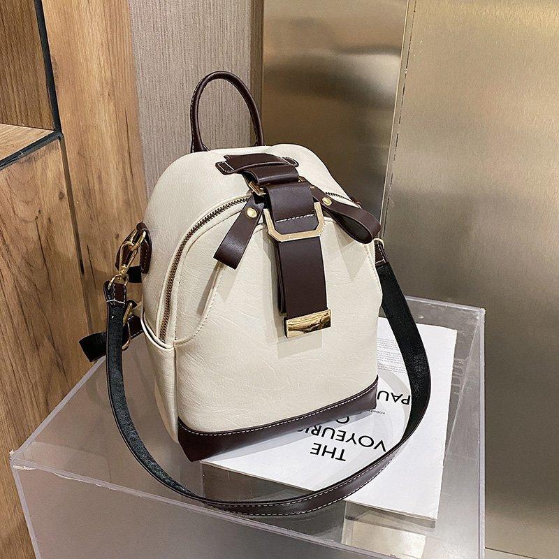 Hong Kong style retro women bag 2020 Internet celebrity new trendy versatile portable shoulder messenger bag fashion backpack