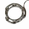 Pristine HERMES Scarf ring Legato Chaine d'Ancre Silver Women Used