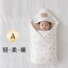 95*95cm  Newborn Swaddle Blanket Thick Cotton Cartoon Winter Baby Wrap for Delivery Room Outdoor Soft Infant Carrying Wrap Gift