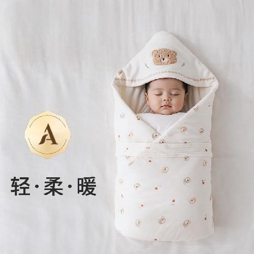 

95*95cm Newborn Swaddle Blanket Thick Cotton Cartoon Winter Baby Wrap for Delivery Room Outdoor Soft Infant Carrying Wrap Gift 95 95cm