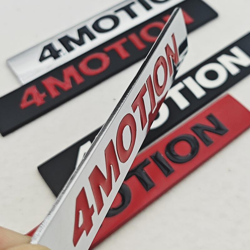 3D Metal Car Styling Logo 4 MOTION Fender Side Badge Rear Trunk Emblem Sticker For VW Tiguan Arteon Golf Polo Jetta Accessories IF2