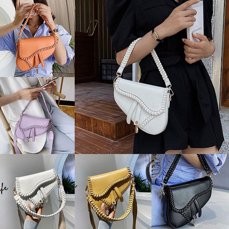 Women Underarm Saddle Bag Purses and Handbags Luxury Lipstick Box PU Leather Shoulder Crossbody Bags 2022 Summer Tassel
