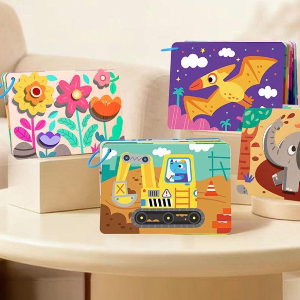 Educational Toys DIY Paste Material Kit Montessori Animals Sticker Book  Birthday Gift