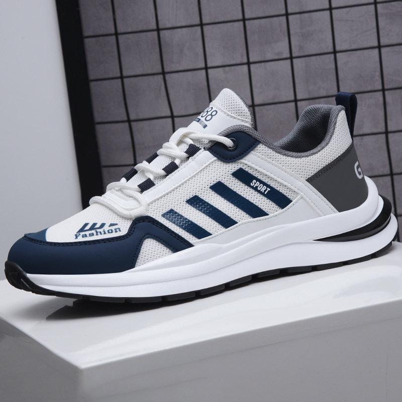 

Мужская осенне-зимняя удобная дышащая повседневная спортивная обувь с сеткой 39 белый