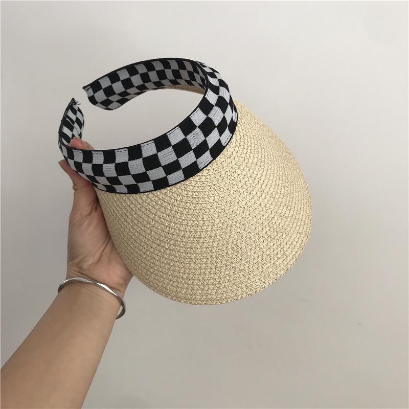 Women's Summer Straw Sun Hat - Duckbill Cap for Travel and Beach