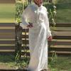 Womens 2026 Casual 2-Piece Set Loose Long Sleeve Shirt Maxi Skirt Solid Color Elegant