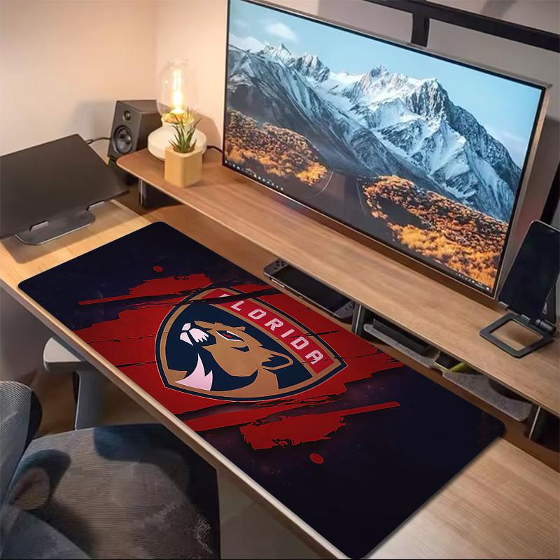 Florida Panthers Print  Cushion Non-slip Laptop Tablet Big Mousepad XXL Mat Mini PC Playmat With Lock edge
