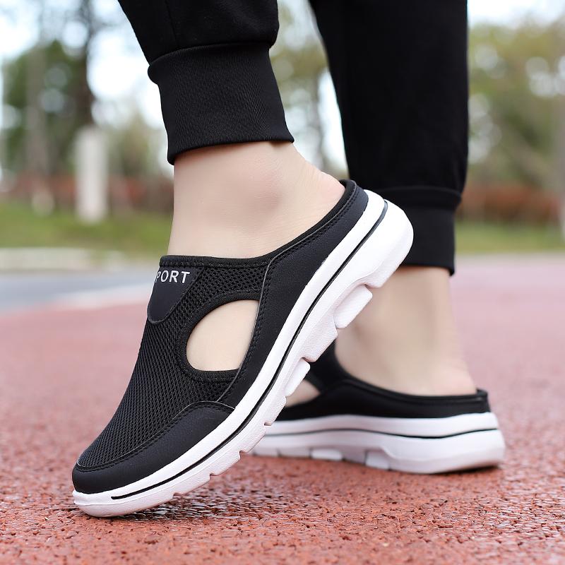 Middle -aged and Elderly Mothers Large Size Men/women's Shoes Outdoor Light Casual Shoes Breathable Couple Slippers